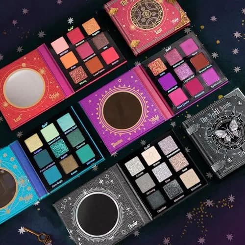 RUDE Spell Book Eyeshadow Palette | Matte & Shimmer Shades for Mystical Looks | Vegan, Cruelty-Free, Paraben-Free Makeup [Lust] thumbnail 4