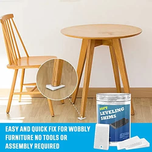 YARKOR Furniture Levelers 32 Pieces Jar 2" | Rubber Non-Slip Wedges for Home & Restaurant thumbnail 2