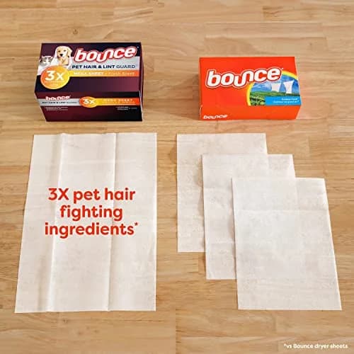 Bounce Pet Hair and Lint Guard Mega Dryer Sheets | 130 Count (368g/12.98oz) - view 3