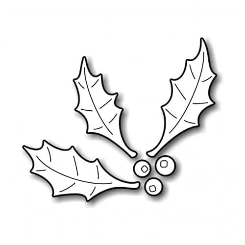 Trdxxx Holly Berries Metal Cutting Die Cuts | High-Carbon Steel Craft Stencil (6.2cm x 4.5cm) thumbnail 3