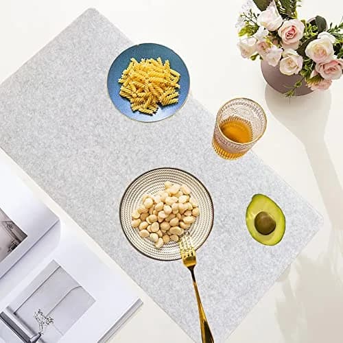 DAWNTREES Felt Desk Pad 90cm x 40cm (36" x 16") | Smooth Glide & Tabletop Protection thumbnail 5