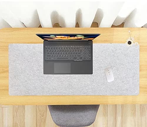 DAWNTREES Felt Desk Pad 90cm x 40cm (36" x 16") | Smooth Glide & Tabletop Protection thumbnail 8