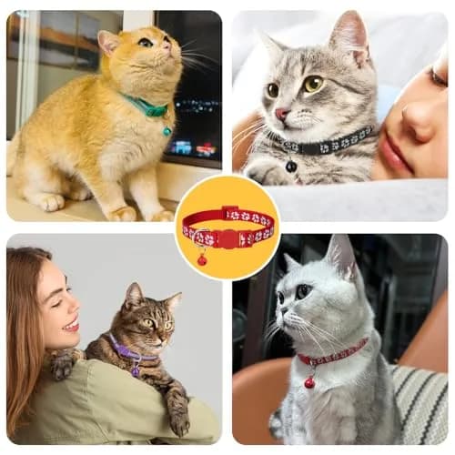 Taglory Reflective Cat Collar 6-8 in | Safety & Night Visibility (110 characters) thumbnail 7