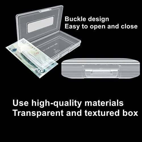 MUDOR Dollar Bill Holders for Collectors 200 Pack | Clear PP Currency Sleeves (16.5x9cm) thumbnail 4