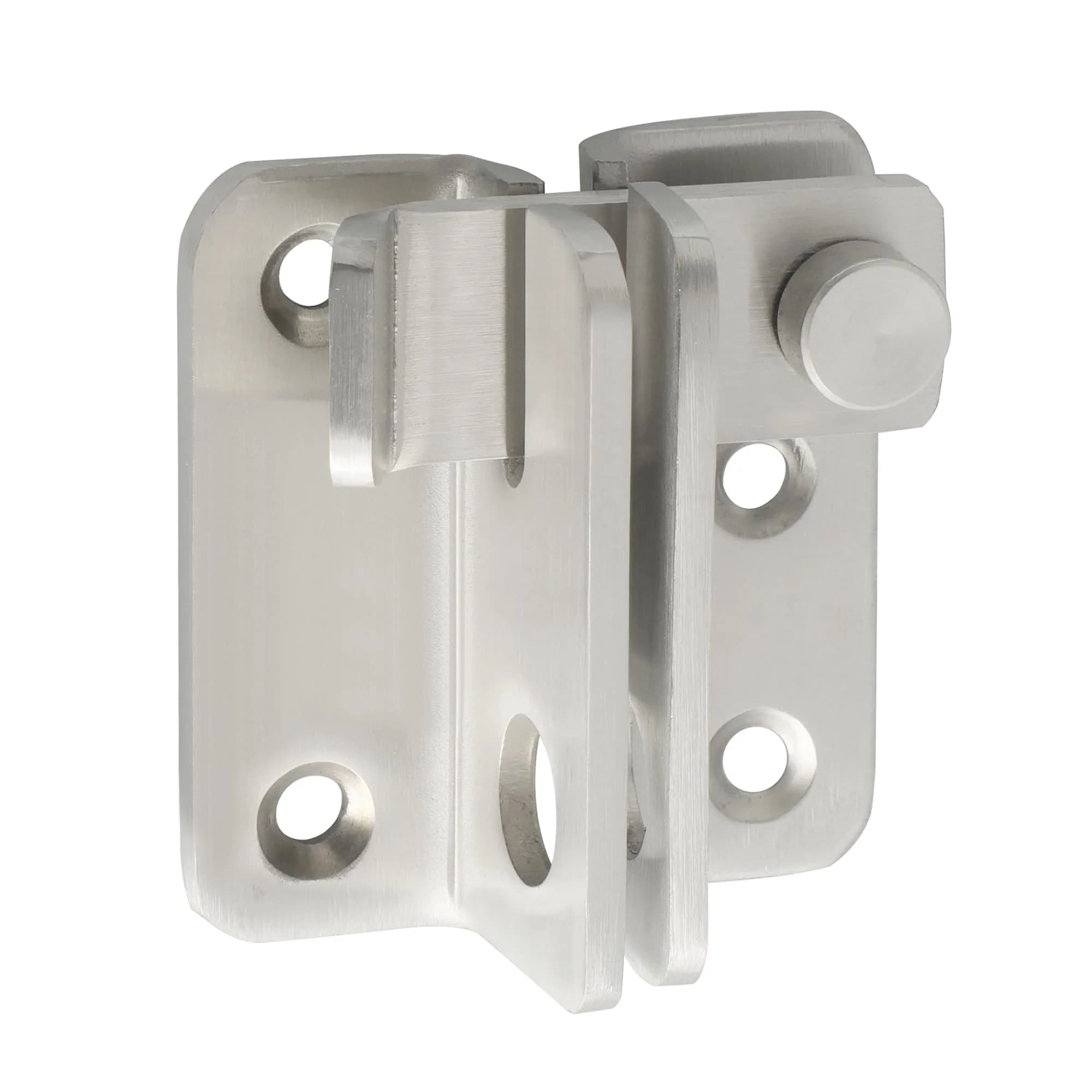 Alise Flip Latch Gate Latch, Heavy Duty Stainless Steel Door Lock for Barn Wood Fence Sliding Doors, Brushed Nickel (2.45 in Length) — Brushed Nickel