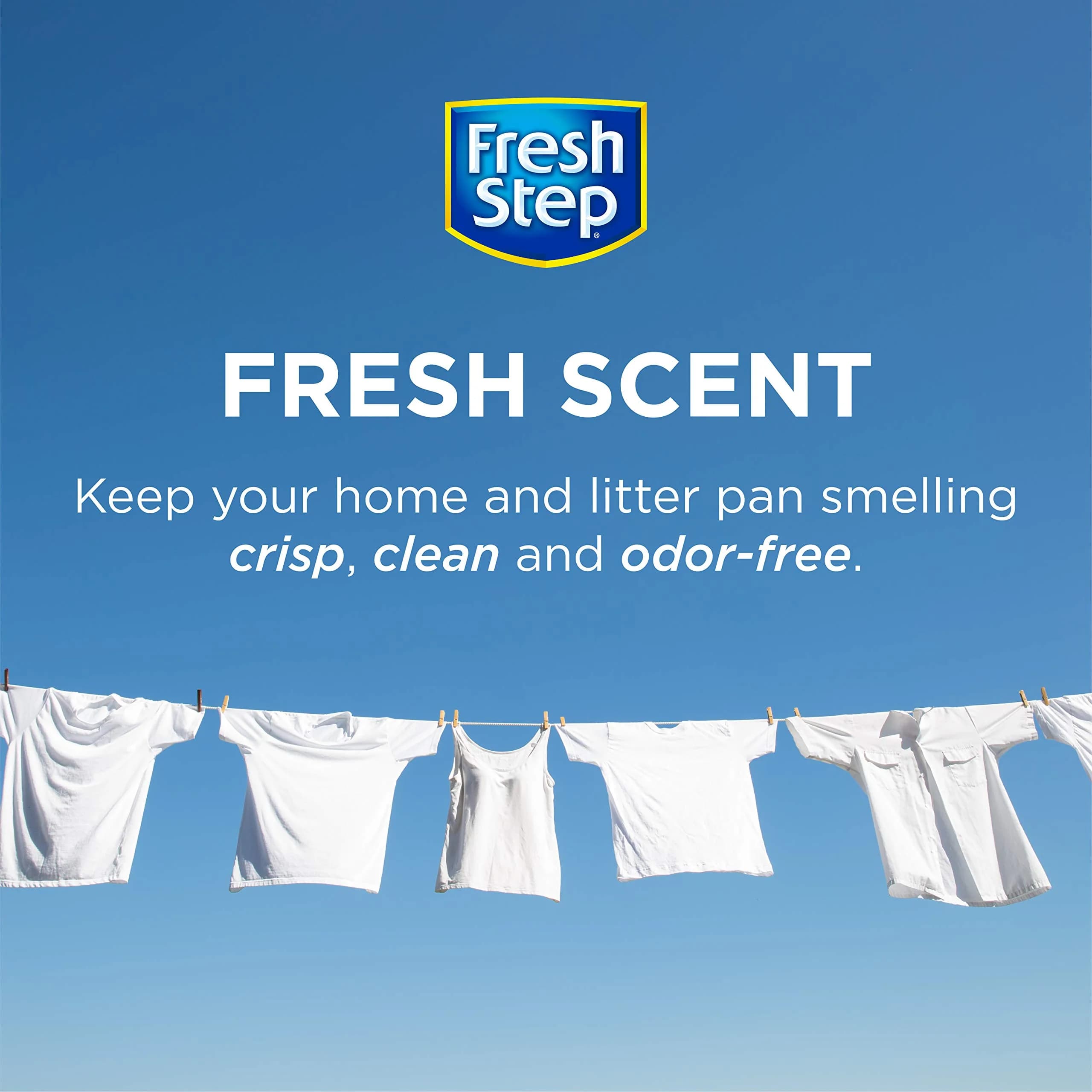 Fresh Step Cat Litter Crystals Deodorizer, Fresh Scent, 15 Ounce (Pack of 3) - view 2