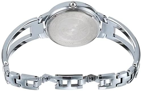 Anne Klein Women's Genuine Diamond Dial Bangle Watch 30mm | Black Sunray Dial with Diamond Accent thumbnail 3