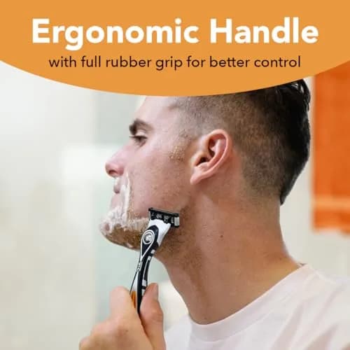 BIC Flex 5 Men's Refillable 5-Blade Razor with 7 Cartridges & Edging Blade | 91 Shaves Total thumbnail 3