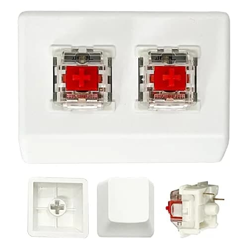 QINIZX 2-Key Mini Keypad with Hot-Swappable Red Switches | Programmable Macro Pad for PC Gaming thumbnail 5