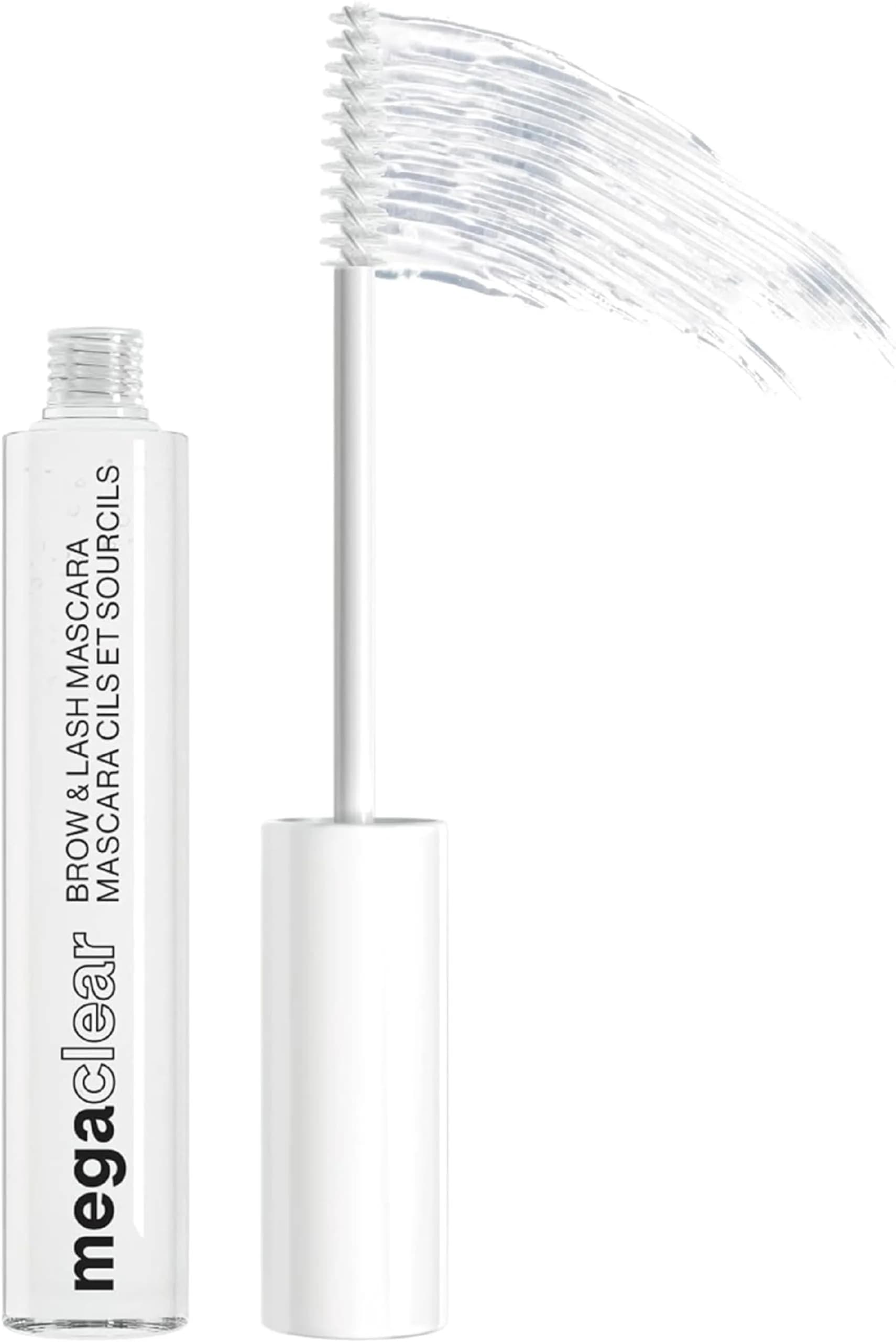 wet n wild Mega Clear Brow & Lash Mascara 0.3 Fl Oz (9ml) | Sculpts Brows, Defines Lashes, Conditions — Clear
