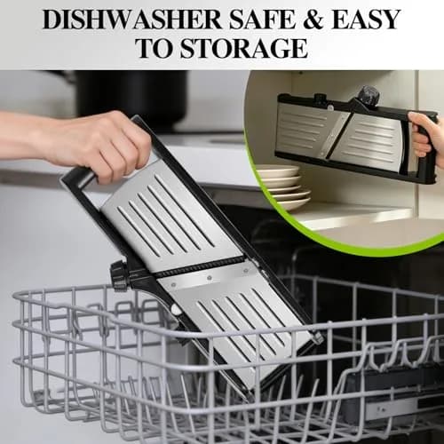 MASTERTOP Adjustable Mandoline Slicer | Stainless Steel Food Slicer for Kitchen thumbnail 7