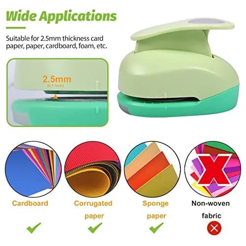 UCEC 3 Inch XL Circle Paper Punch | Cuts 120-250gsm Cardstock for Crafts thumbnail 4