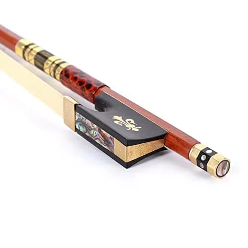 AMZZ Full Size 4/4 Pernambuco Violin Bow with Case | Handmade, Lightweight, Warm Sound thumbnail 2