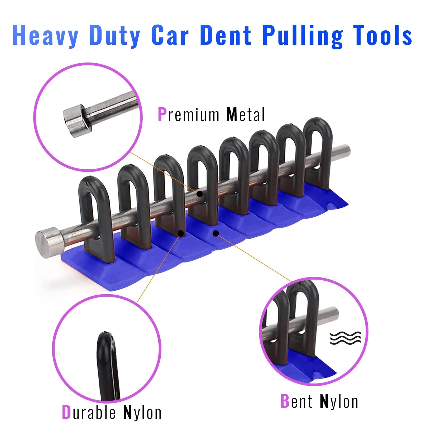 HiYi Car Dent Repair Tool Kit with Dent Lifter & Glue Tabs | 10-Piece Set - view 3