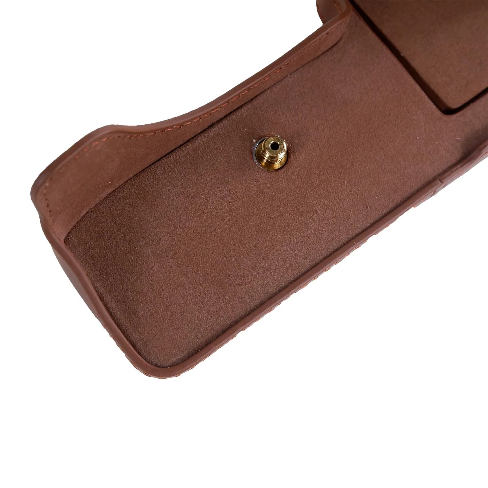 Rieibi PU Leather Half Camera Case for Sony Alpha 7 IV a7S III A1 Cameras | Coffee - view 6