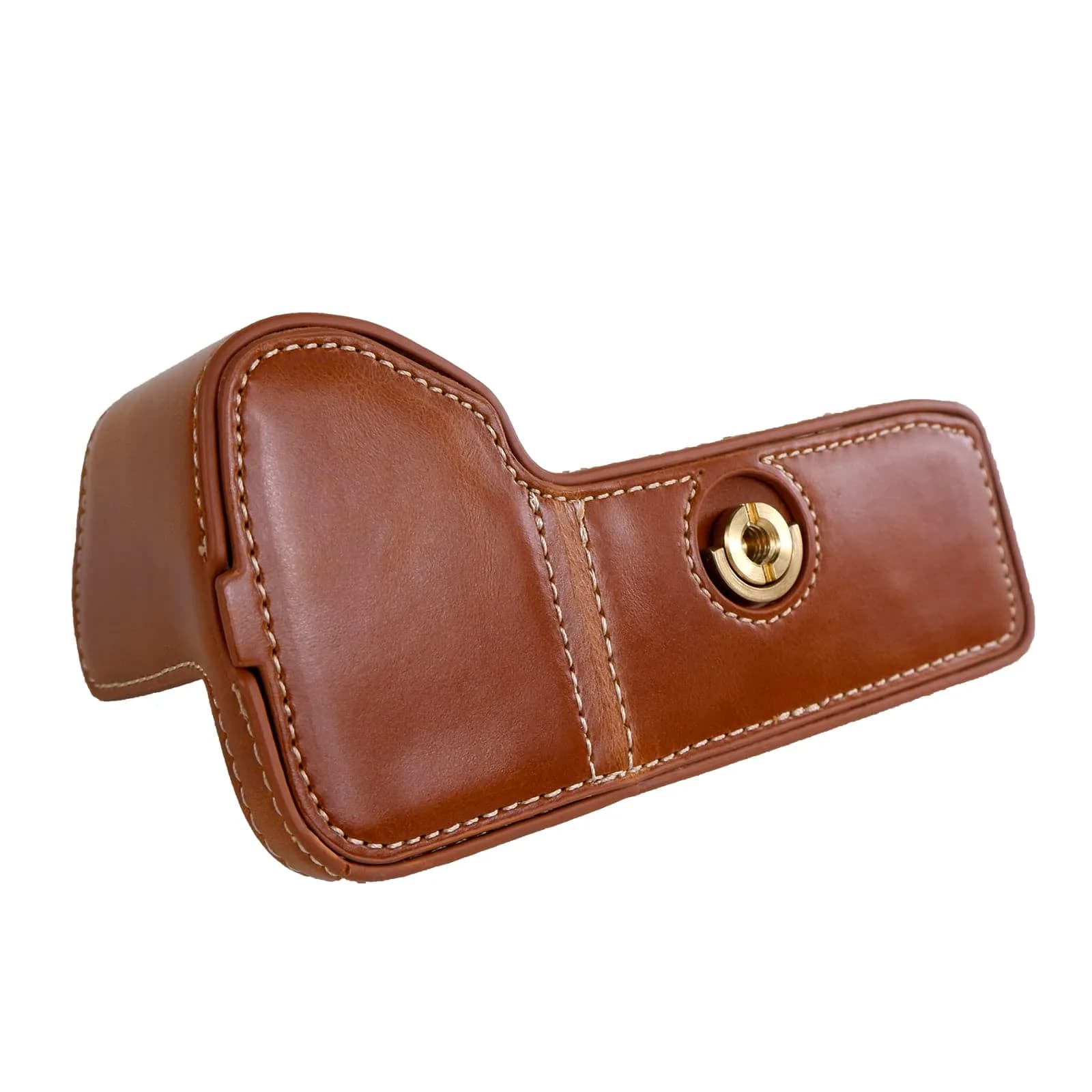 Rieibi PU Leather Half Camera Case for Sony Alpha 7 IV A7S III A1 Cameras, Vintage Brown | Protective Case with Tripod Mount - view 7