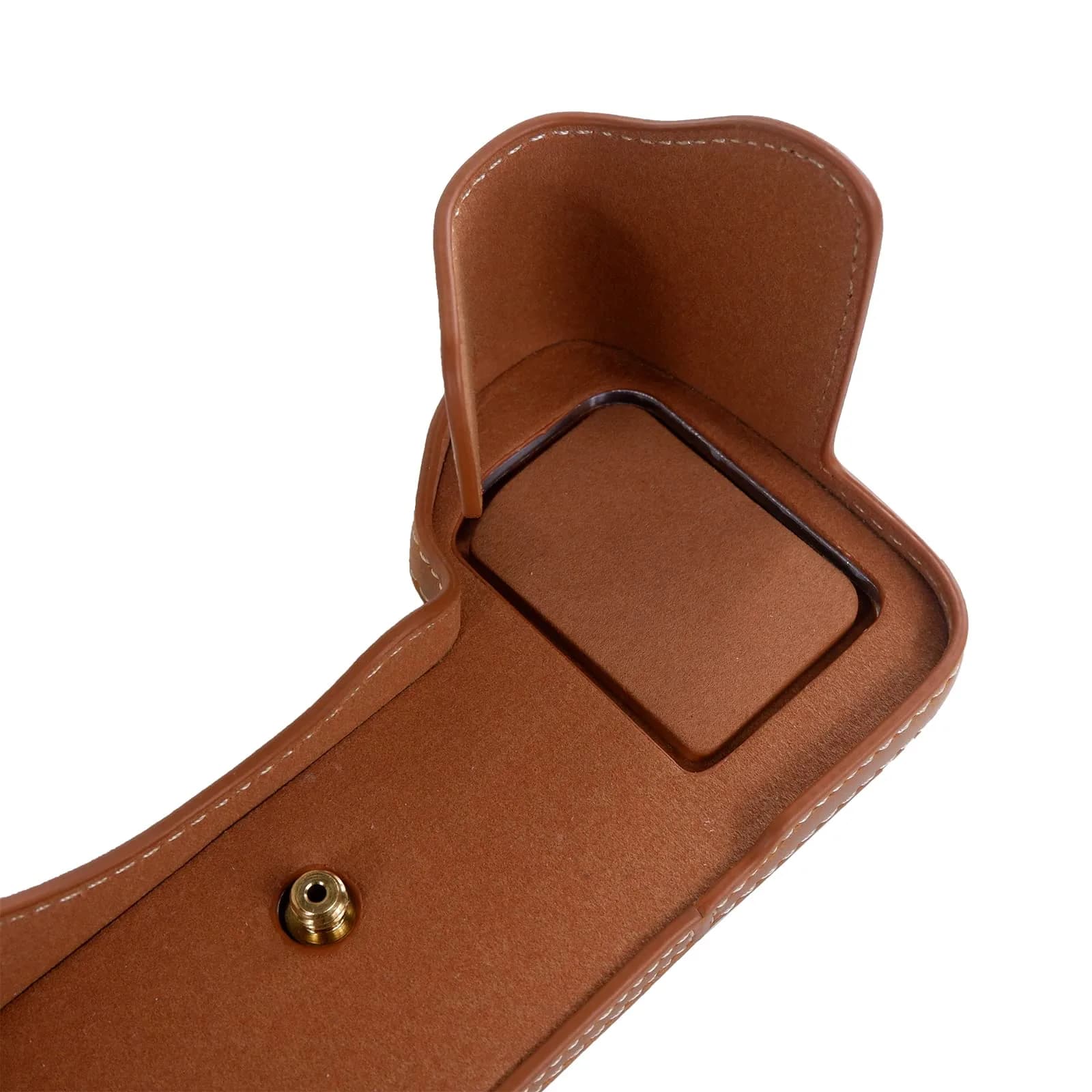 Rieibi PU Leather Half Camera Case for Sony Alpha 7 IV A7S III A1 Cameras, Vintage Brown | Protective Case with Tripod Mount - view 2