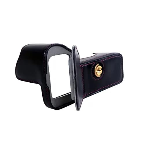 Rieibi PU Leather Half Camera Case for Sony Alpha 7 IV A7S III A1 | Vintage Black thumbnail 4