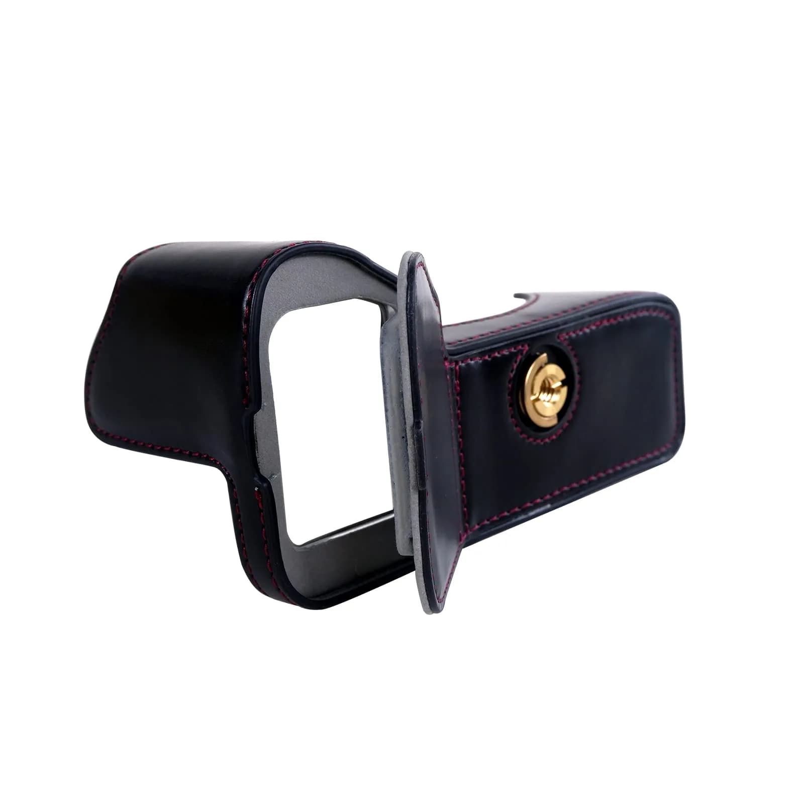 Rieibi PU Leather Half Camera Case for Sony Alpha 7 IV A7S III A1 | Vintage Black - view 4