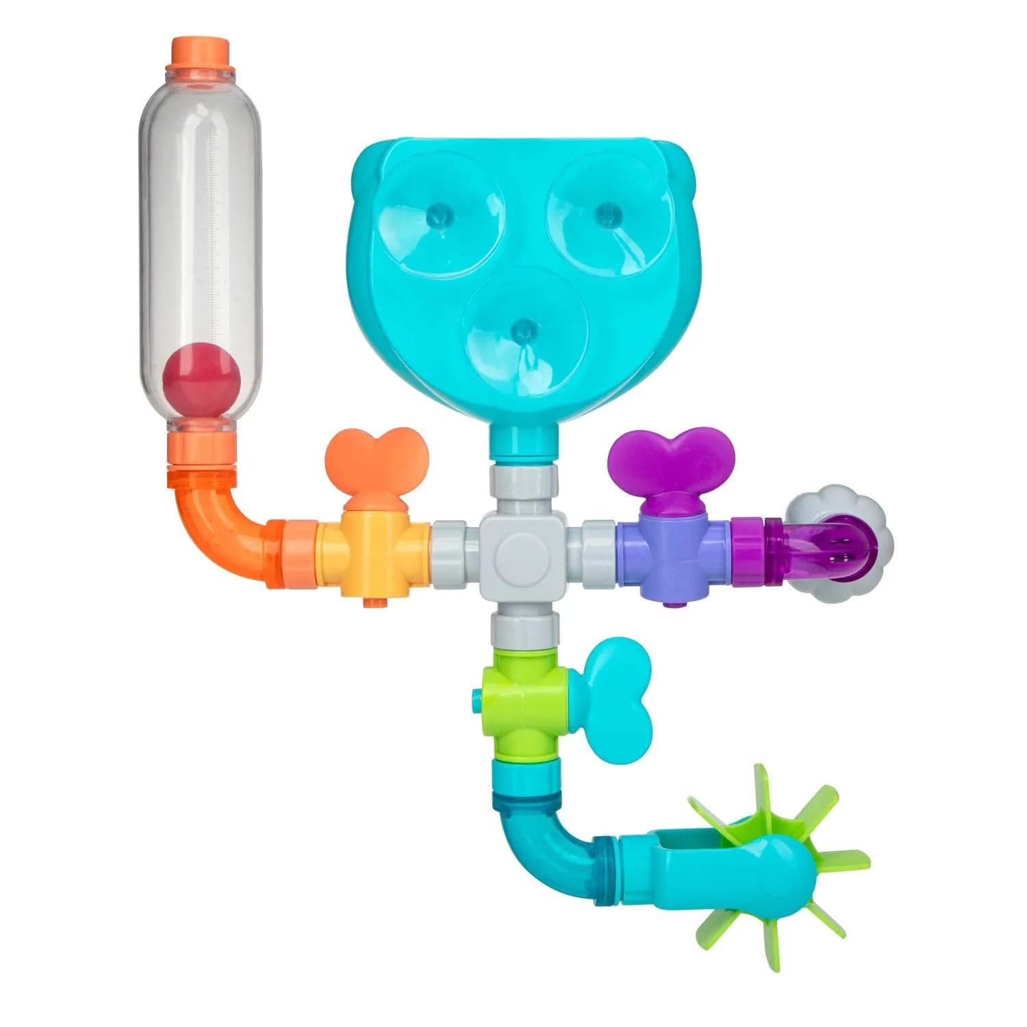 Nuby Wacky Waterworks Pipes Bath Toy - Baby Bathtub Toy with Interactive Features for Cognitive Development thumbnail 7