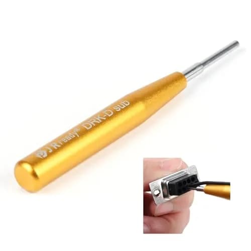 JRready DRK-D SUB Insertion Extraction Tool for D-Sub Pins | Stainless Steel, Gold (1-Pack) thumbnail 1
