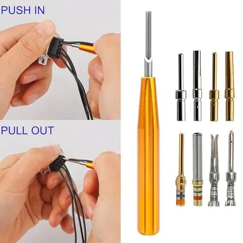 JRready DRK-D SUB Insertion Extraction Tool for D-Sub Pins | Stainless Steel, Gold (1-Pack) thumbnail 7