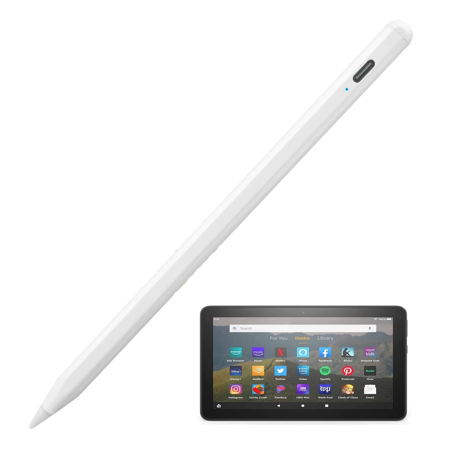 EDIVIA Active Stylus Pen for Amazon Kindle Fire HD 8 Plus | Precise Drawing & Writing (70-120 chars)