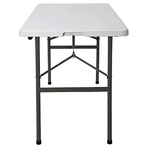ZENY 4ft Portable Folding Table White | Indoor Outdoor Picnic Party Camp Dining thumbnail 9