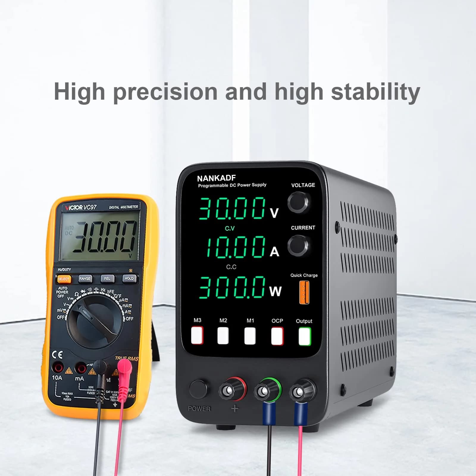 NANKADF 30V 10A DC Power Supply with USB Quick-Charge | Precision Encoder Knob & Memory Presets - view 8