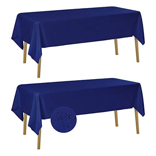 Fokitut Waterproof Rectangle Tablecloth 60x102 Inch | Stain & Wrinkle Resistant Polyester thumbnail 1