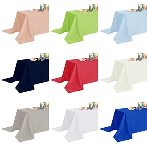 Fokitut Waterproof Rectangle Tablecloth 60x102 Inch | Stain & Wrinkle Resistant Polyester thumbnail 7
