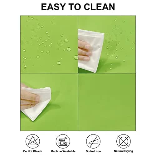 Fokitut Waterproof Rectangle Tablecloth 60x102 Inch | Stain & Wrinkle Resistant Polyester thumbnail 2