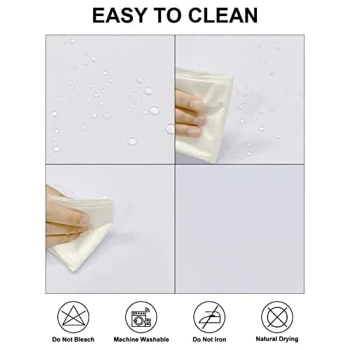 Fokitut Waterproof Round Tablecloth 70 Inch | Stain & Wrinkle Resistant Polyester thumbnail 2
