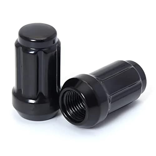 ChnewAuto M12x1.25 Black Lug Nuts 6 Spline Set of 20 | Anti-Theft Acorn Wheel Nuts thumbnail 4