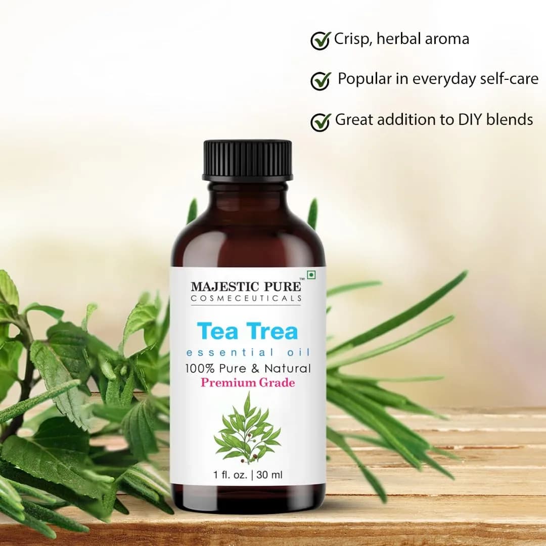 Majestic Pure Tea Tree Essential Oil 1 Fl Oz (30ml) | Pure & Natural for Diffuser, Aromatherapy, Soap & Candle Making - view 3