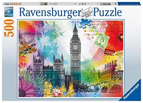 Ravensburger London Postcard 500-Piece Jigsaw Puzzle for Adults | Vibrant & Unique London Scene | Perfect Interlocking Fit | Long-Lasting Quality | Ideal for Ages 12 & Up thumbnail 2