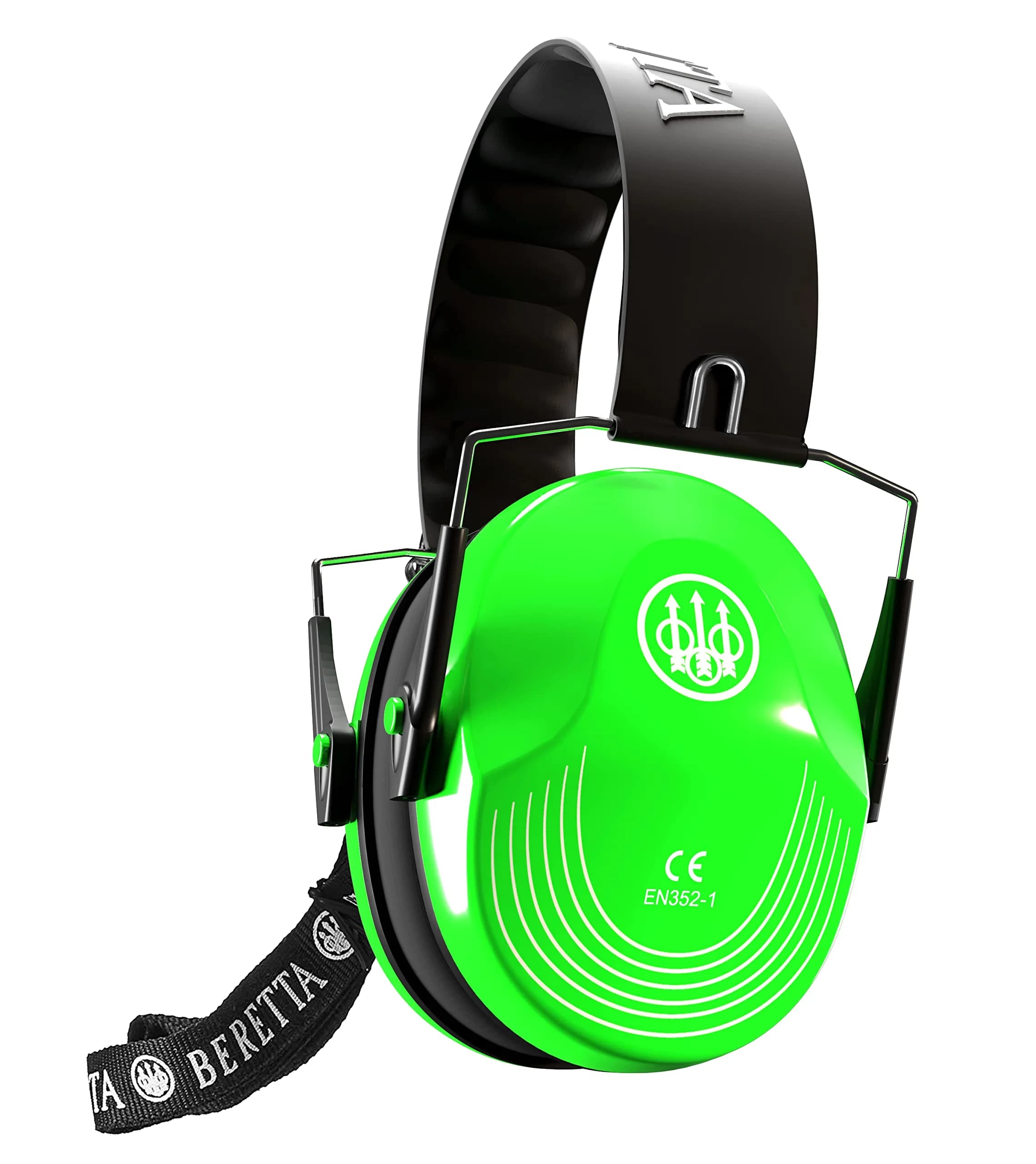 Beretta Safety Pro Earmuff Lime Green | 25dB Noise Reduction Rating - main product image