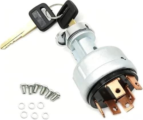 HiSport Ignition Starter Key Switch 12V (4-Pin, Screw Terminal) | Replaces Komatsu 22B-06-11910 thumbnail 1