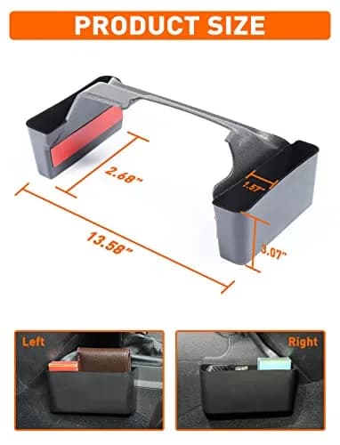 Savadicar GT-2 Shifter Storage Box with Microfibers | Jeep Wrangler & Gladiator Organizer, Black, 1 PC thumbnail 6