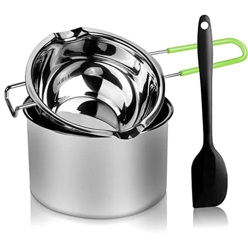 SONGZIMING Double Boiler Pot Set 600ml & 1600ml with Silicone Spatula | Induction Compatible Melting Pot thumbnail 1