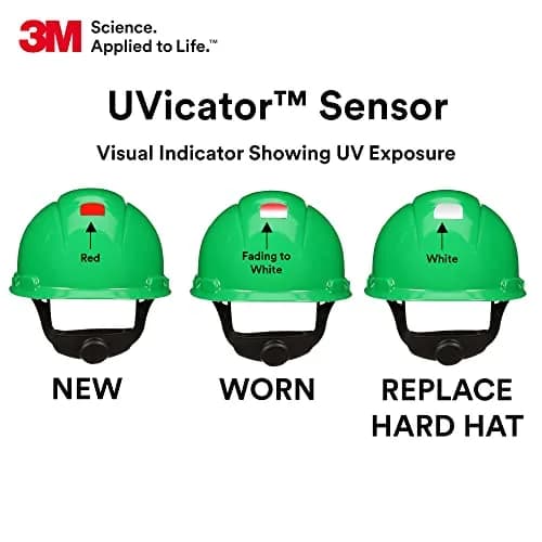 3M SecureFit H-704SFV-UV Vented Hard Hat, Green, 50-64 cm (6-1/4 to 8) | ANSI Z89.1 Type 1 Class C thumbnail 4