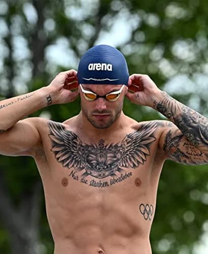 Arena Silicone Racing Swim Cap Men and Women Aquaforce Wave Large | Hydrodynamic Performance thumbnail 6