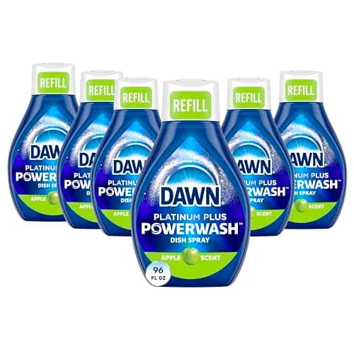 Dawn Platinum Powerwash Dish Spray Apple Scent Refill 96 fl oz (2.84 L) | 5X Faster Grease Cleaning thumbnail 1