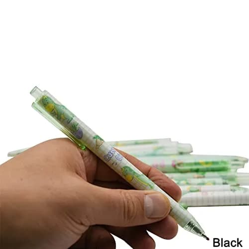 Maydahui Retractable Dinosaur Gel Pens 12-Pack (0.5mm Fine Point, Black Ink) | Smooth Writing for Students & Office thumbnail 5