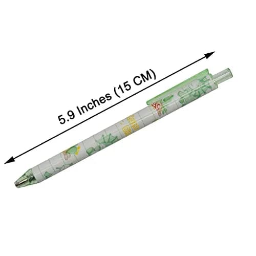 Maydahui Retractable Dinosaur Gel Pens 12-Pack (0.5mm Fine Point, Black Ink) | Smooth Writing for Students & Office thumbnail 2