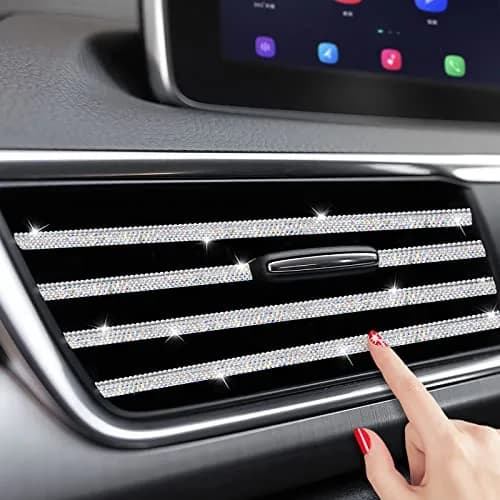 INSAUTO Bling Car Vent Outlet Trim 10-Pack | Sparkle Car Interior Decoration thumbnail 1