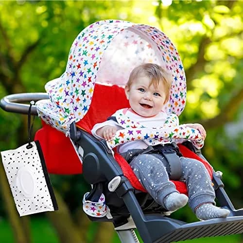 FEBSNOW Baby Wipe Dispenser 2 Pack | Portable Wet Wipe Holder Container for Diaper Bags thumbnail 7