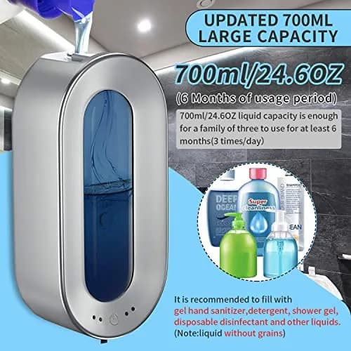 Haiaoxonr Automatic Soap Dispenser 700ml | Touchless Wall Mount for Bathroom & Kitchen thumbnail 5