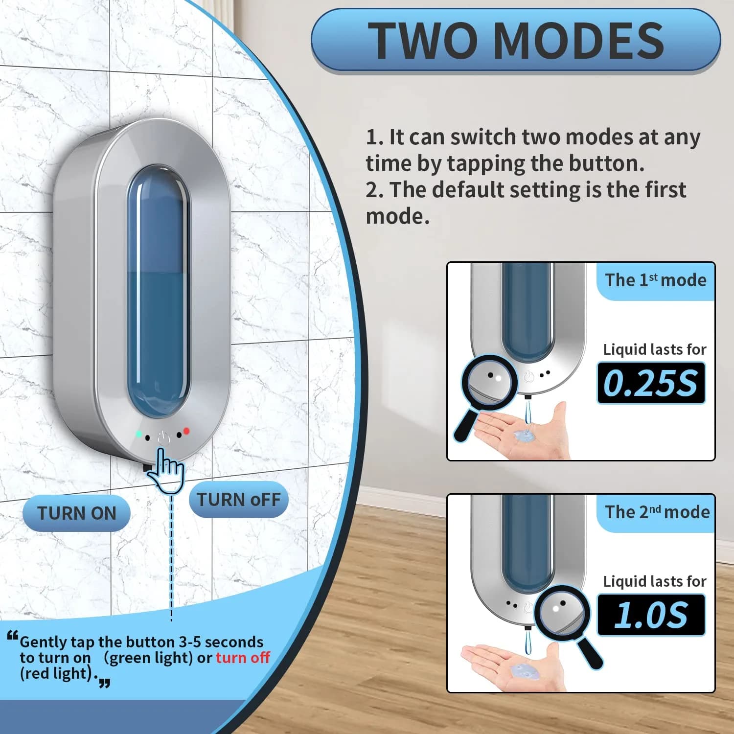 Haiaoxonr Automatic Soap Dispenser 700ml | Touchless Wall Mount for Bathroom & Kitchen - view 4