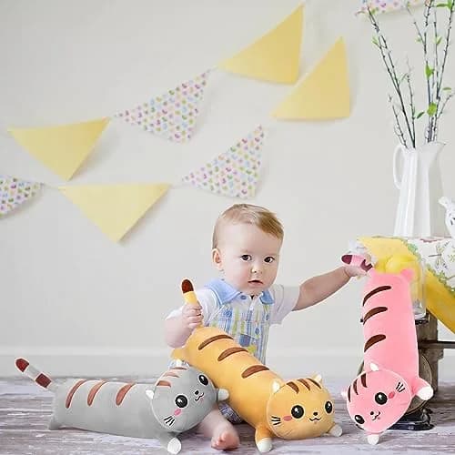 AFAN Long Cat Plush 42 Inch | Cute Realistic Body Stuffed Animal Pillow for Kids & Adults thumbnail 6
